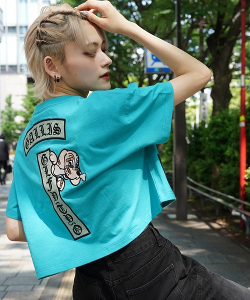 GALFY（ガルフィー） tシャツ 「別注」GA×GALFY-クロスガリノハーツTee