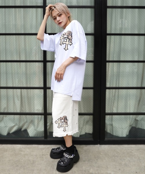GALFY（ガルフィー） tシャツ 「別注」GA×GALFY-クロスガリノハーツTee