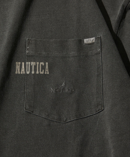 「NAUTICA」 長(zhǎng)袖Tシャツ SMALL ブラウン メンズ