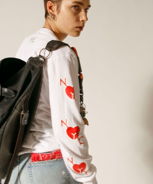 「Johnbull」 長袖Tシャツ SMALL ホワイト メンズ