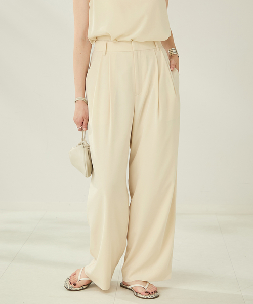 Plage Tuck Relax パンツ　36 Plage - Plage Tuck Relax パンツ 36の通販 by すずめ's shop