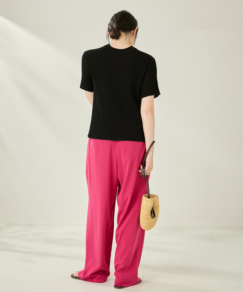 plage スラックス パンツ FLUID TUCK TROUSERS レディース