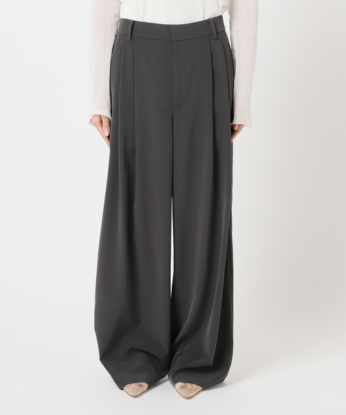 plage スラックス パンツ FLUID TUCK TROUSERS レディース