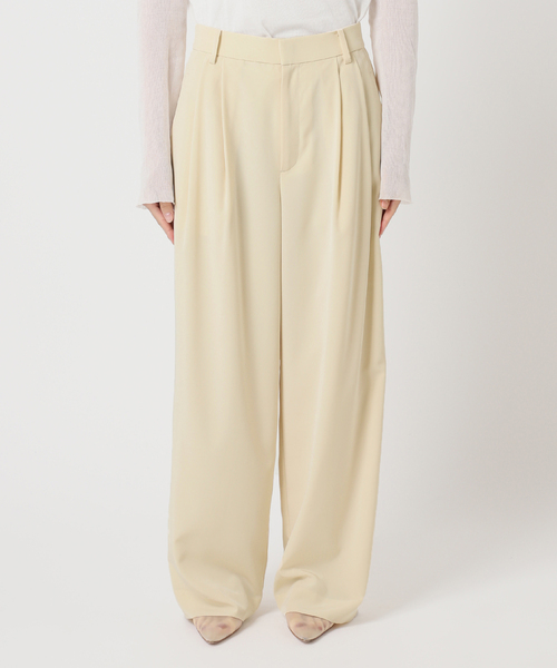 plage スラックス パンツ FLUID TUCK TROUSERS レディース