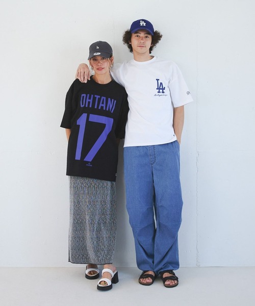 「BAYFLOW」 「fanatics」半袖Tシャツ MEDIUM グレー メンズ