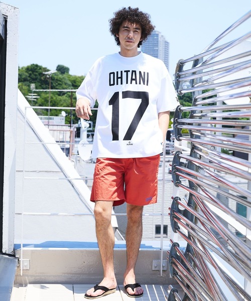 「BAYFLOW」 「fanatics」半袖Tシャツ MEDIUM グレー メンズ