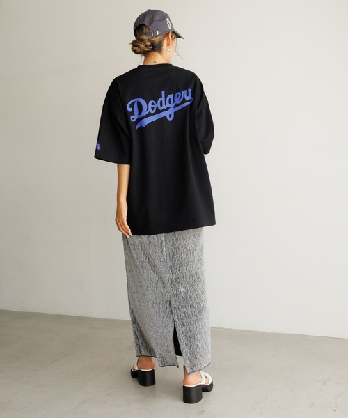 「BAYFLOW」 「fanatics」半袖Tシャツ MEDIUM グレー メンズ