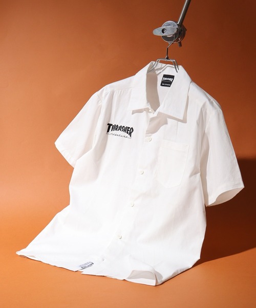 THRASHER（スラッシャー） シャツ バックプリント 半袖 ワークシャツ