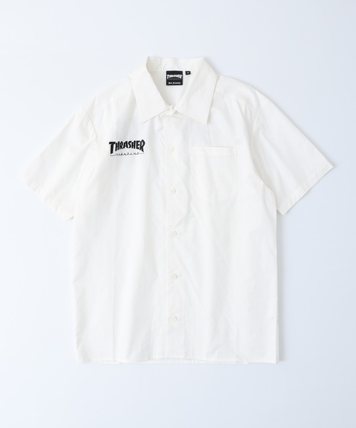THRASHER（スラッシャー） シャツ バックプリント 半袖 ワークシャツ