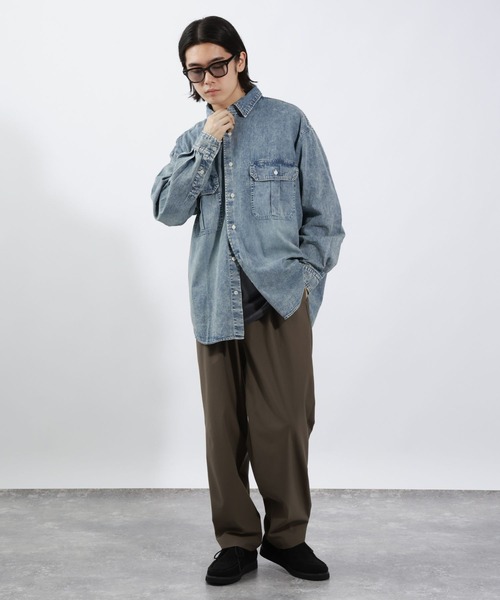 CLOTH CROSS ライトブルーデニムシャツ CLOTH CROSS ライトブルーデニムシャツ