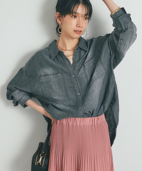 un dix cors ブラウス シャツ 「綿100％・程よい透け感