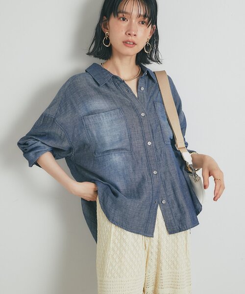un dix cors ブラウス シャツ 「綿100％・程よい透け感