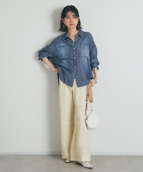 ブラウス シャツ je crois soi ストライプ＆無地　デニムシャツ レディース Levi's ブラウス シャツ Levi's/リーバイス ヨーク柄 ミディアム