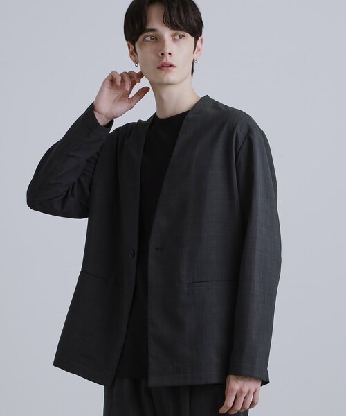 新品未使用タグ付　THE SHOP TK　タケオキクチ　中綿ウールコート　L　黒 tk.（tk.TAKEO KIKUCHI／メンズコート、ジャケット）（サイズ（S