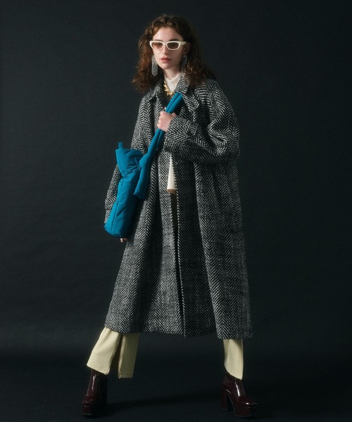 ステンカラーコート ブラック 【MAISON SPECIAL/メゾンスペシャル】 MAISON SPECIAL（メゾンスペシャル） ステンカラーコート 38 ブラック