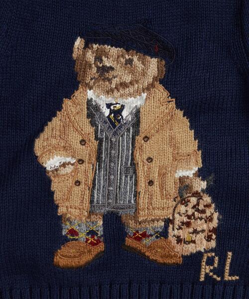 Polo Ralph Lauren poloベア刺繍セーター ネイビー Polo ベア セーター （ニット・セーター）｜POLO RALPH LAUREN