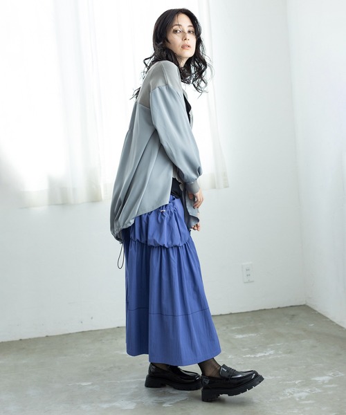 オズモーシス　バックロングジップニットカーディガン　新品未使用 OSMOSIS（オズモーシス） ニット セーター バックロングジップニット