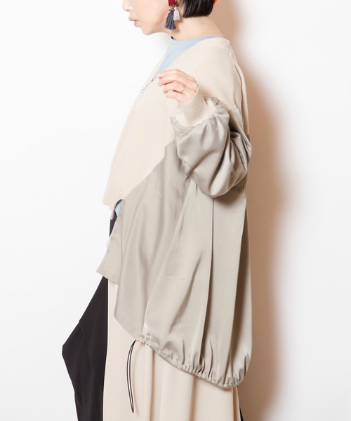 OSMOSIS（オズモーシス） ニット セーター バックロングジップニット