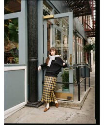 ハリスツイード スカート BEAMS BOY（ビームス ボーイ） スカート ハリスツイード フリンジ