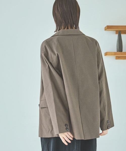 L'Appartement チェック柄テーラードジャケット She's Closet ジャケット テーラードジャケット グレンチェック柄
