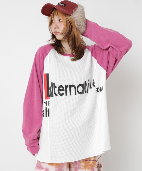 RNA（アールエヌエー） tシャツ M2555 リメイクラグランT レディース
