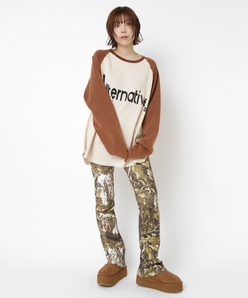 RNA（アールエヌエー） tシャツ M2555 リメイクラグランT レディース