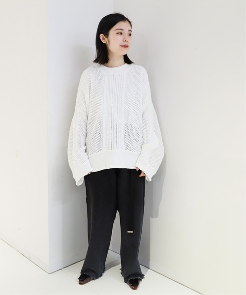 「CITYSHOP」 長袖ニット FREE ホワイト レディース_画像9