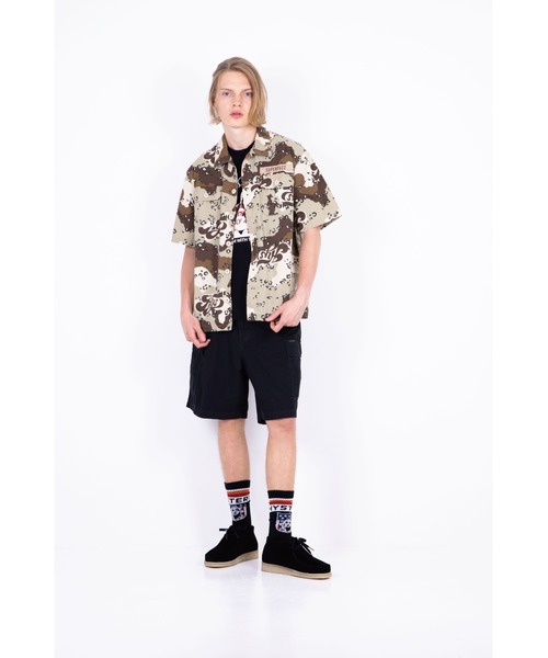「HYSTERIC GLAMOUR」 半袖シャツ MEDIUM ベージュ系その他 メンズの画像