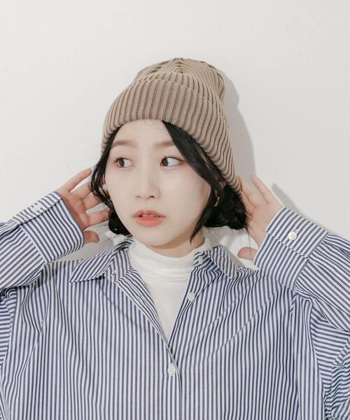 OZONE COMMUNITY ニットキャップ レディース A'GEM/9 × .kom『HONE J X TARGETTO』HONEY HEART BEANIE/ハニーハート