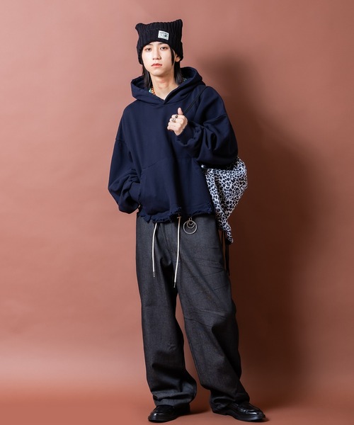 デイバック リュック an meets zakka ベロアレオパードナップサック