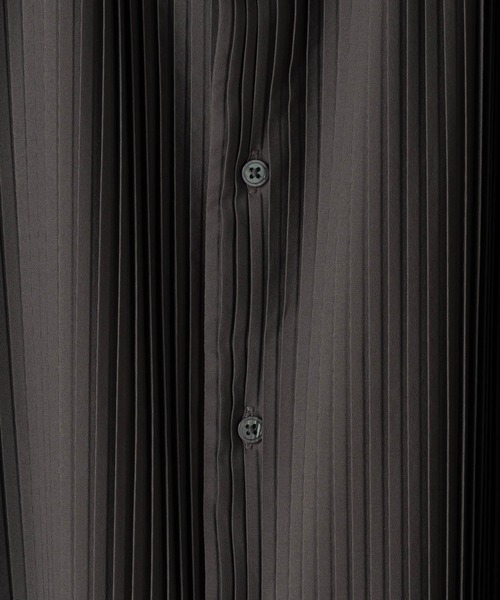 「Casper John」 半袖シャツ MEDIUM チャコールグレー メンズ_画像5