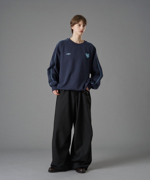 ONCILY UMBROコラボPIPING DRAW CODE SWEAT ONCILY（オンシェリー） トレーナー スウェット 「 UMBRO 」PIPING