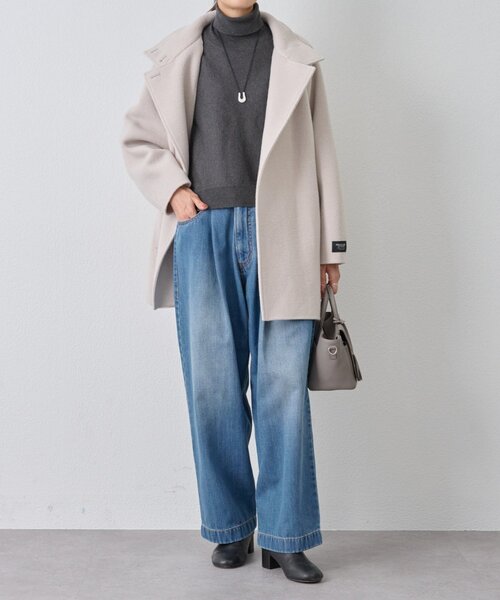 ビアズリーカバーデニム ONI-03502-kasuri 鬼絣デニム17oz ONI-kasuri Denim Coverall Jacket