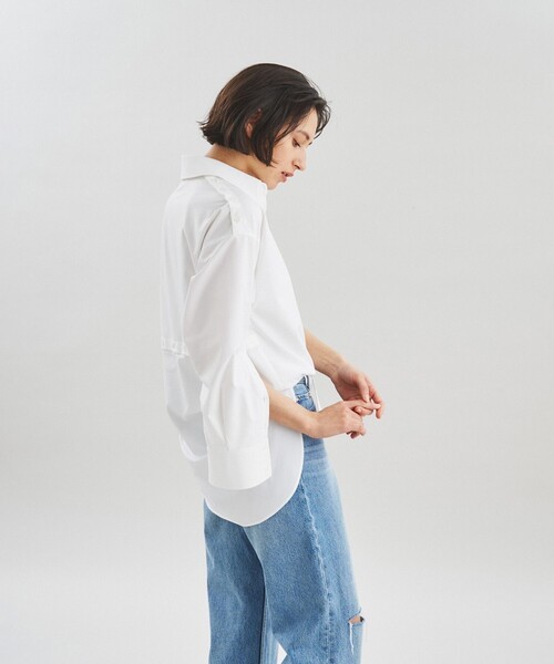 「GRACE CONTINENTAL」 長袖シャツ 36 ブルー レディースの画像2