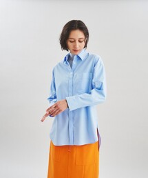 「GRACE CONTINENTAL」 長袖シャツ 36 ブルー レディースの画像3