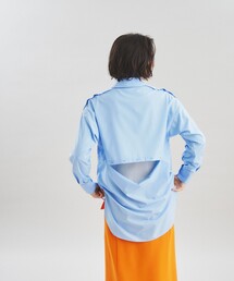 「GRACE CONTINENTAL」 長袖シャツ 36 ブルー レディースの画像5