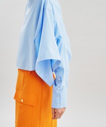「GRACE CONTINENTAL」 長袖シャツ 36 ブルー レディースの画像8