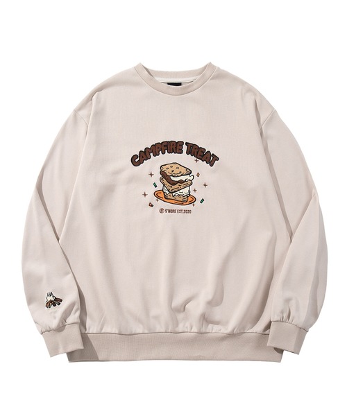 【F】アパルトモン　チャイナタウンマーケット　スウェット　トレーナー　限定 S'more トレーナー スウェット Campfire Treat Embroidery Sweat