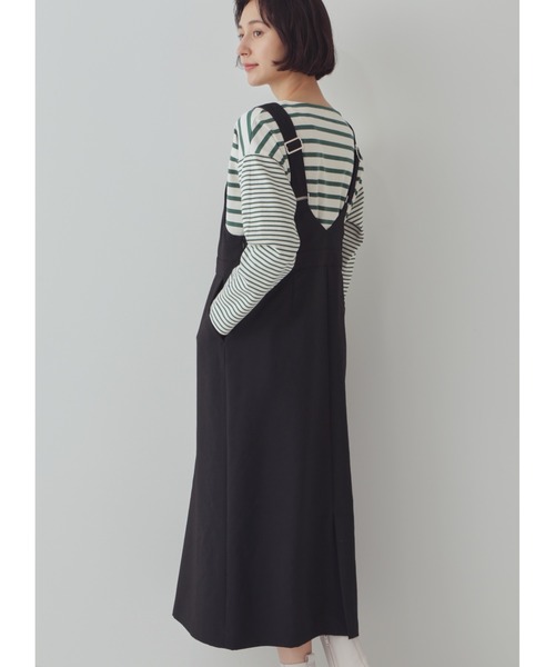 「human woman」 サロペットスカート MEDIUM ブラック レディース_画像3