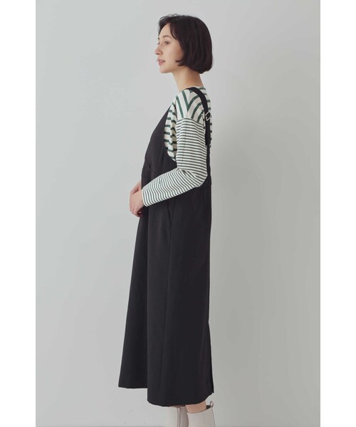 「human woman」 サロペットスカート MEDIUM ブラック レディース_画像6