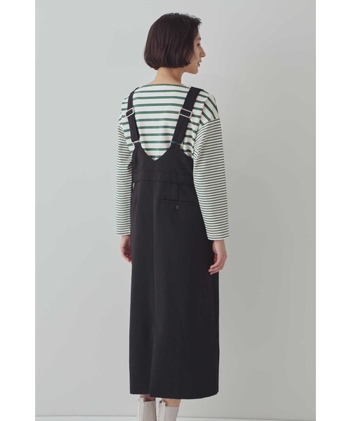「human woman」 サロペットスカート MEDIUM ブラック レディース_画像7
