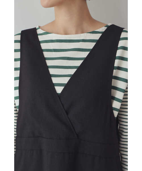 「human woman」 サロペットスカート MEDIUM ブラック レディース_画像8