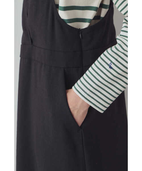 「human woman」 サロペットスカート MEDIUM ブラック レディース_画像9