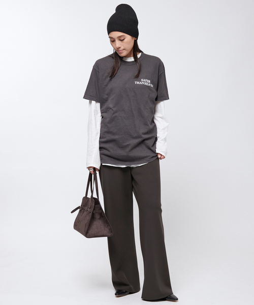 「AP STUDIO」 イージーパンツ 36 ブラック レディース_画像4