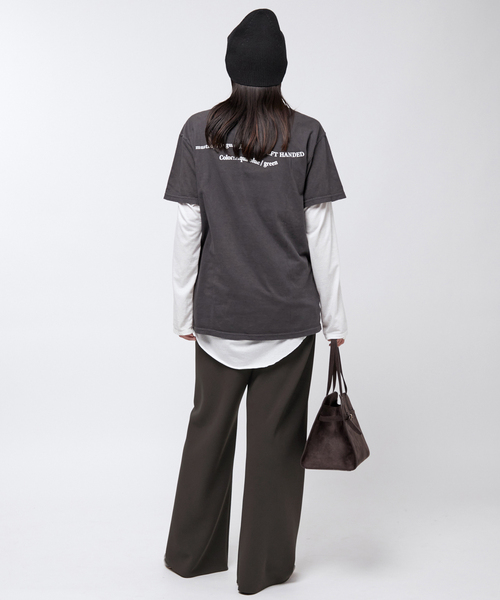 「AP STUDIO」 イージーパンツ 36 ブラック レディース_画像6