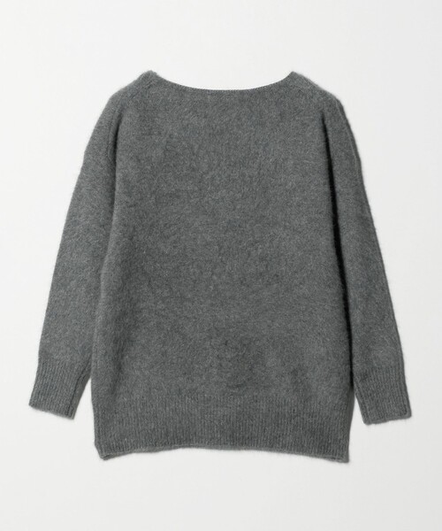 グリーンレーベル ニット セーター ヘアリーニット グレー レディース green label relaxing（グリーンレーベルリラクシング） ニット