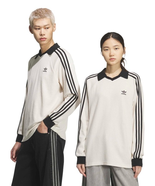 adidas（アディダス） ポロシャツ adidas WAFFLE LONG SLEEVE POLO
