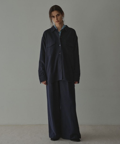 ETRE TOKYO（エトレトウキョウ） ブラウス シャツ ウールツイル