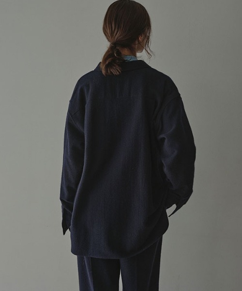 ETRE TOKYO（エトレトウキョウ） ブラウス シャツ ウールツイル