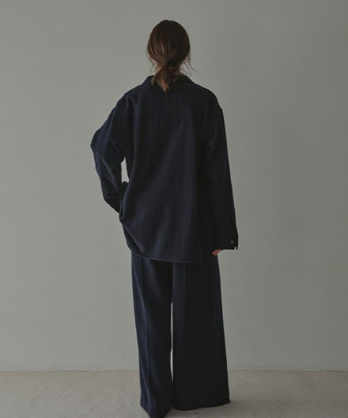 ETRE TOKYO（エトレトウキョウ） ブラウス シャツ ウールツイル